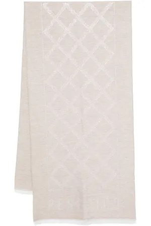 PESERICO SIGN Metallic-jacquard scarf
