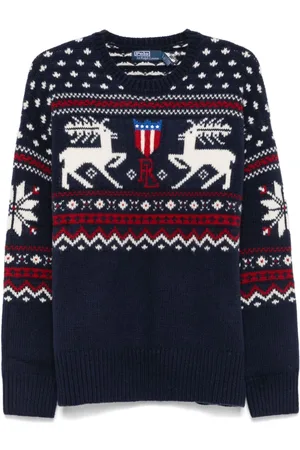 Ralph Lauren Reindeer-patterned wool sweater