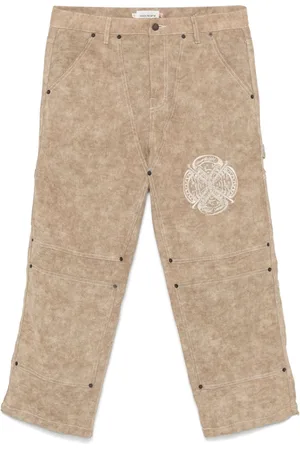 HONOR THE GIFT Motif-embroidered trousers