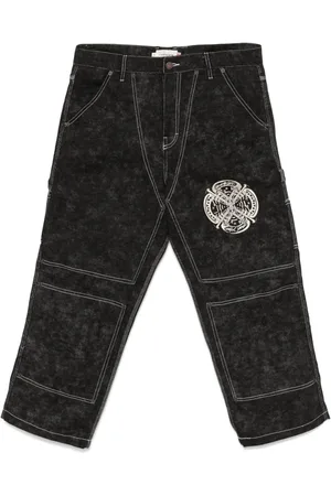 HONOR THE GIFT Motif-embroidered trousers