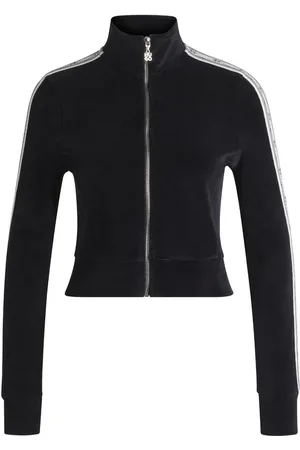 HUGO BOSS Zip-up velvet cardigan