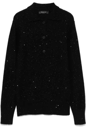 Fabiana Filippi Sequin-embellished polo sweater