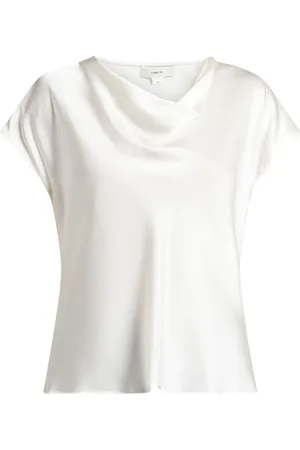 Vince Cowl-neck silk blouse