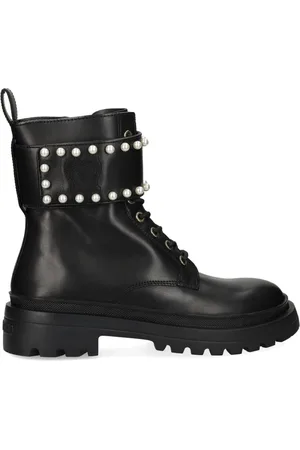 Moschino Faux-pearl ankle boots