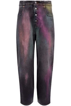 Maison Margiela Bleached-effect straight-leg jeans