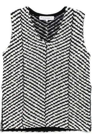 J.W.Anderson Chevron-knit top