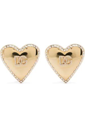 Dolce & Gabbana Heart-motif clip-on earrings