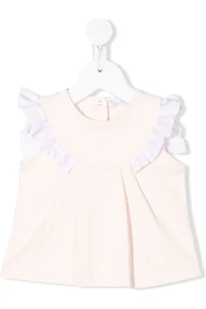 PATACHOU Ruffled sleeveless T-shirt