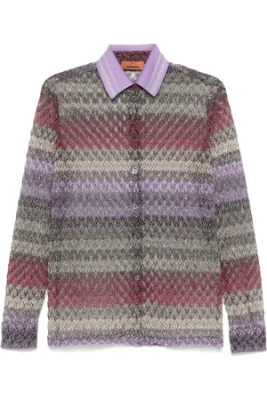 Missoni Lamé lace shirt
