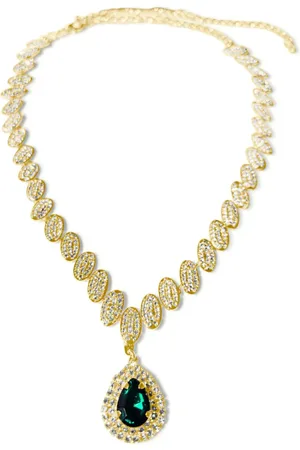 Hzmer Jewelry Teardrop-pendant necklace