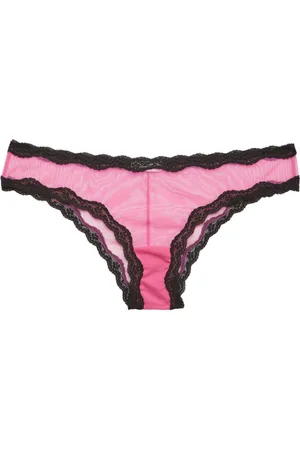 FLEUR DU MAL Sheer tulle bikini briefs