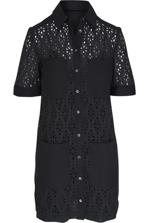 VERONICA BEARD Rafaela broderie-anglaise mini shirt dress