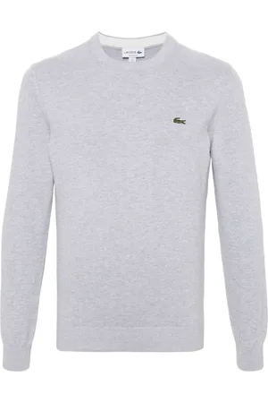 Lacoste M??lange-effect cotton jumper