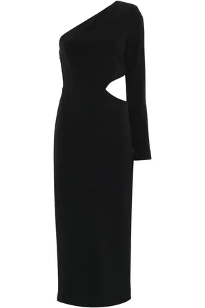Twin-Set One-shoulder midi dress