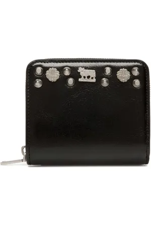 Bally Stud-embellished leather wallet