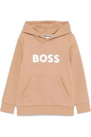 HUGO BOSS Rubberised-logo hoodie
