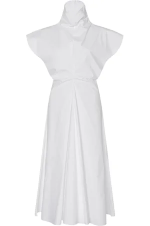 ROSETTA GETTY Funnel-neck midi dress