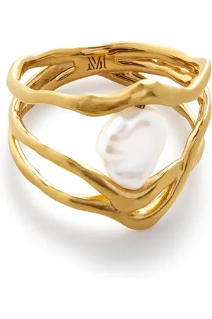 Monica Vinader X Amy Powney keshi-pearl ring