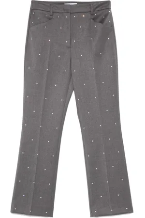 Manuel Ritz Rhinestone-embellished trousers
