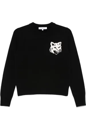 Maison Kitsuné Fox Head-intarsia sweater
