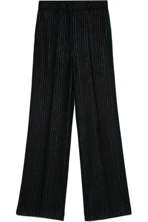 Manuel Ritz Lurex striped trousers