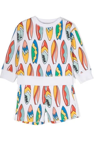 Stella McCartney Aloha cotton sweatshirt and shorts set