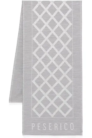 PESERICO SIGN Grid-pattern scarf
