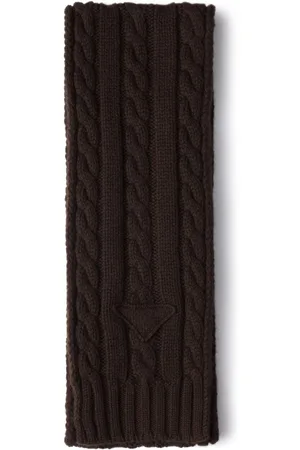 Prada Cashmere cable-knit scarf