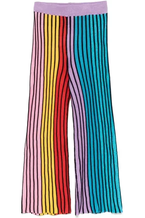 Stella McCartney Rainbow-striped trousers