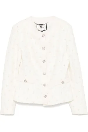NISSA Embroidered jacquard jacket