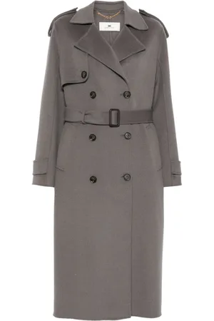 Elisabetta Franchi Wool trench coat