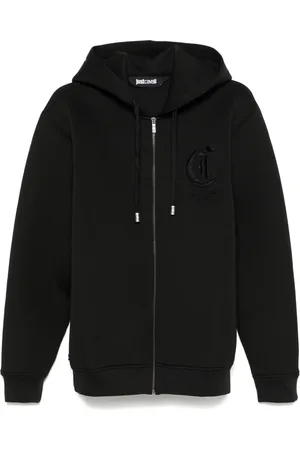 Roberto Cavalli Logo-embroidered hoodie