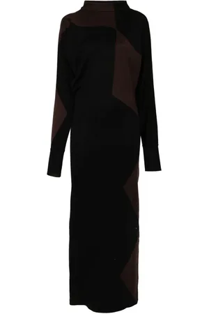 Serafini Scoop-back knitted maxi dress