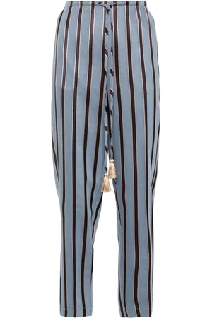 FORTE FORTE Striped tapered trousers