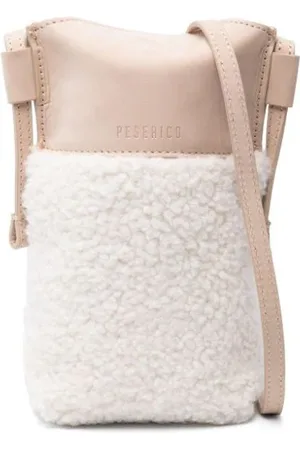 PESERICO SIGN Faux-shearling cross body bag