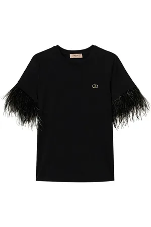 Twin-Set Feather-detailing T-shirt