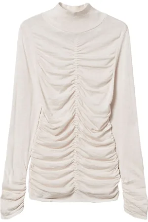 Twin-Set Gathered high neck jumper