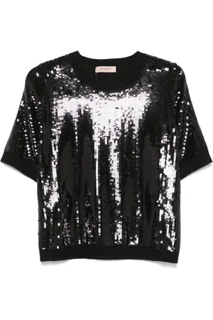 Twin-Set Sequinned top