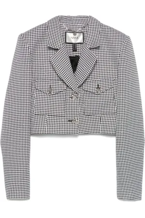 NISSA Herringbone-pattern blazer