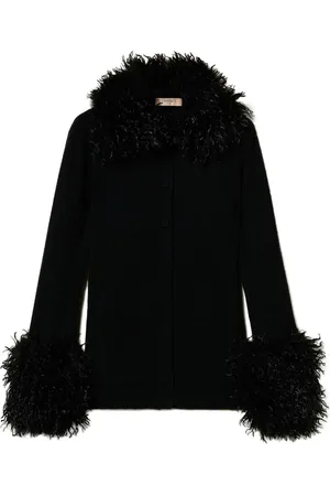 Twin-Set Faux-fur trim cardigan