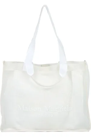 Maison Margiela Large logo-embroidered tote bag