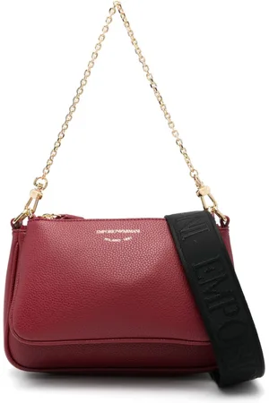 Emporio Armani Deer-print double mini bag