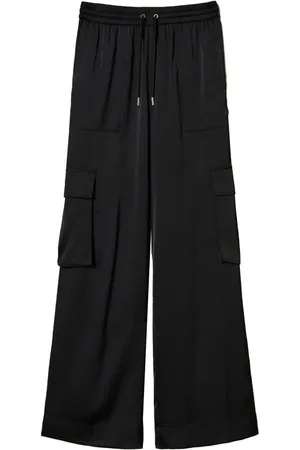 Twin-Set Satin cargo trousers