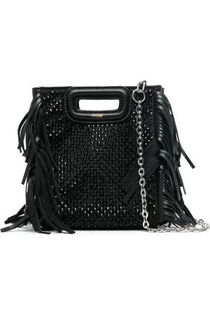 Maje Mini rhinestone-embellished tote bag