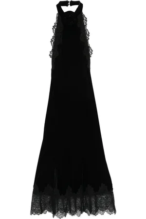 NISSA Floral-appliqu?? midi dress