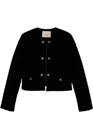 Twin-Set Velvet cropped jacket