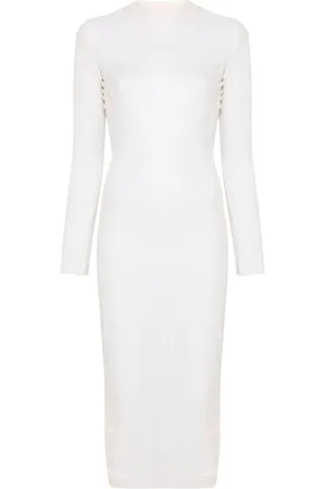 MUGLER Sheer maxi dress