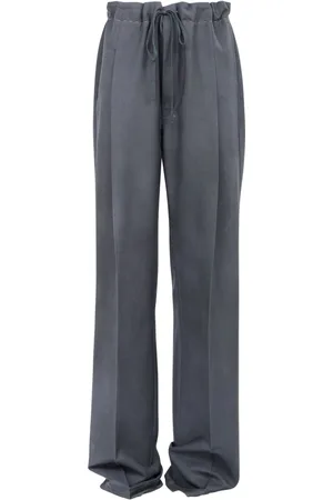 Maison Margiela Moir??-effect straight-leg trousers