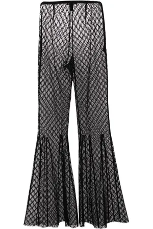 Kiki de Montparnasse Fluted flared trousers