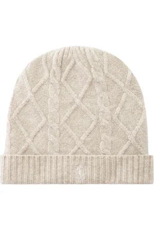 PRINGLE OF SCOTLAND Cable-knit cashmere beanie